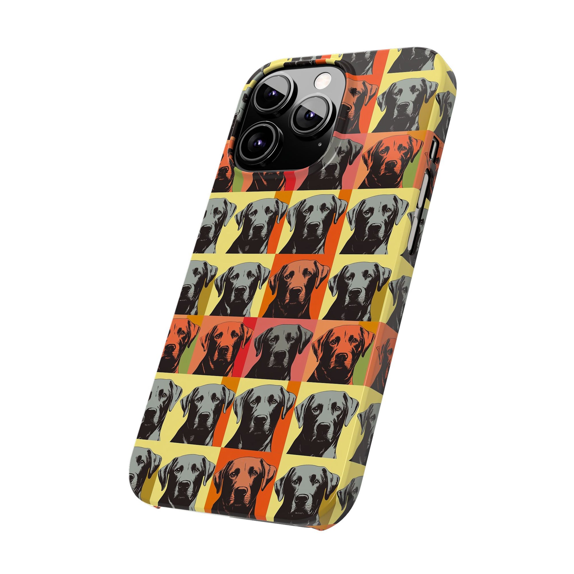 Whimsical Warhol Labrador Slim Phone Cases