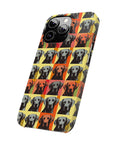 Whimsical Warhol Labrador Slim Phone Cases