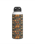 Dazzling Dachsund Blossoms & Foliage Stainless Steel Water Bottle