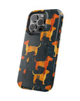 Dapper Dachshund Noir Glow Magnetic Tough Cases