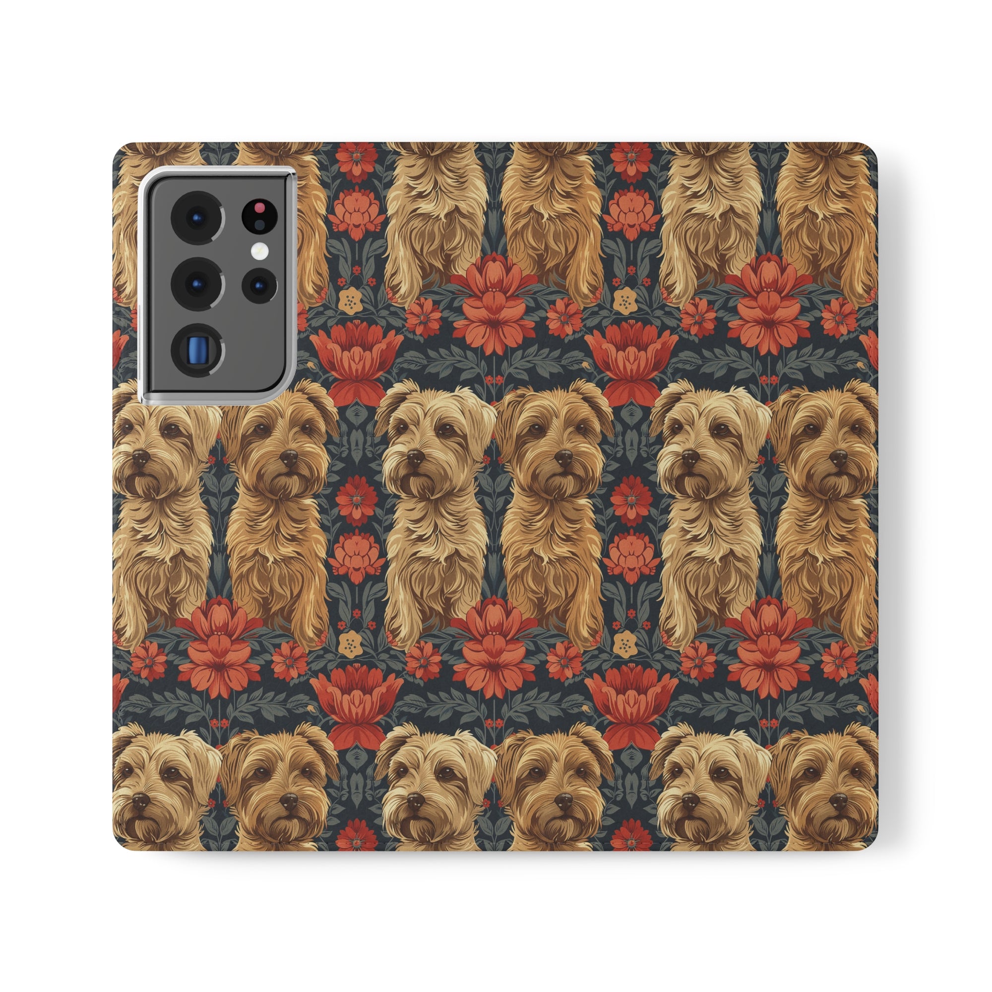 Yorkie Charm Twins Flip Cases