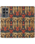 Yorkie Charm Twins Flip Cases