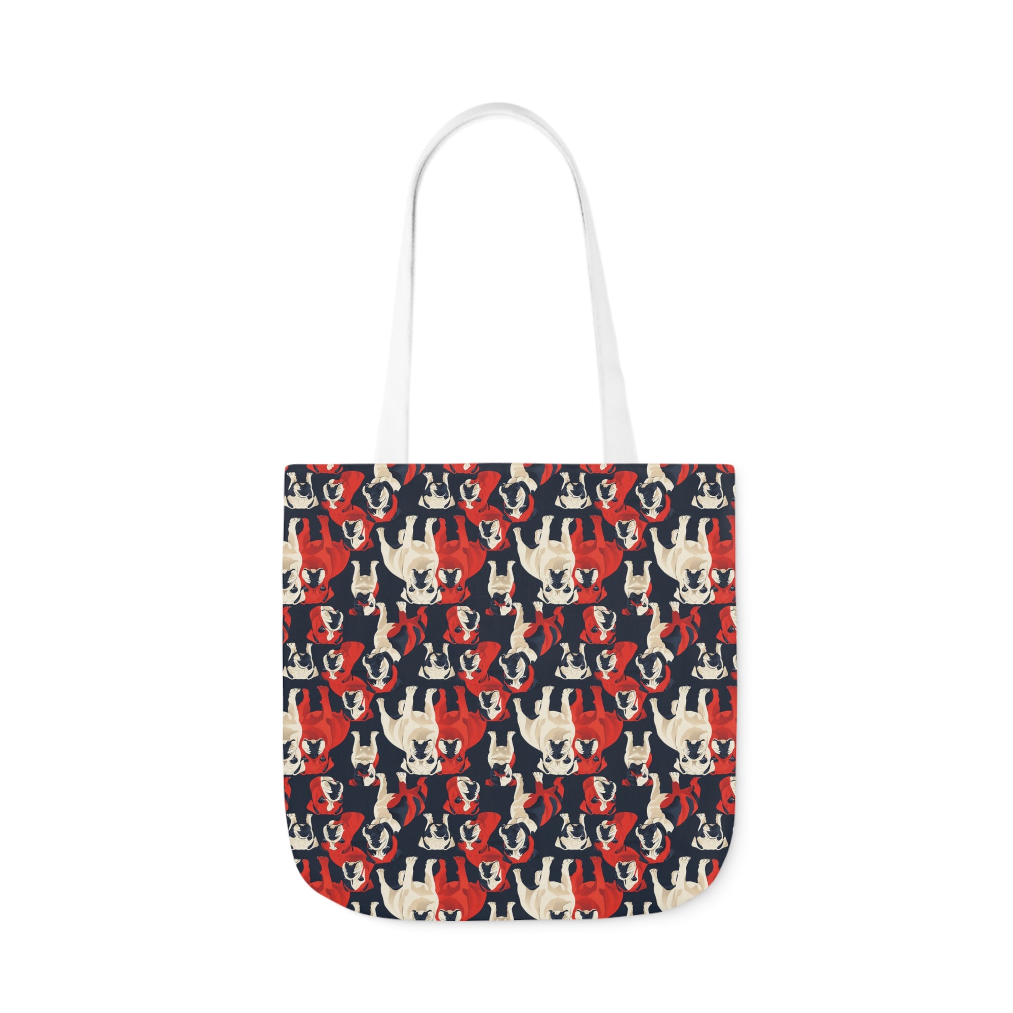 Bulldoggy Bliss Chomper Canvas Tote Bag