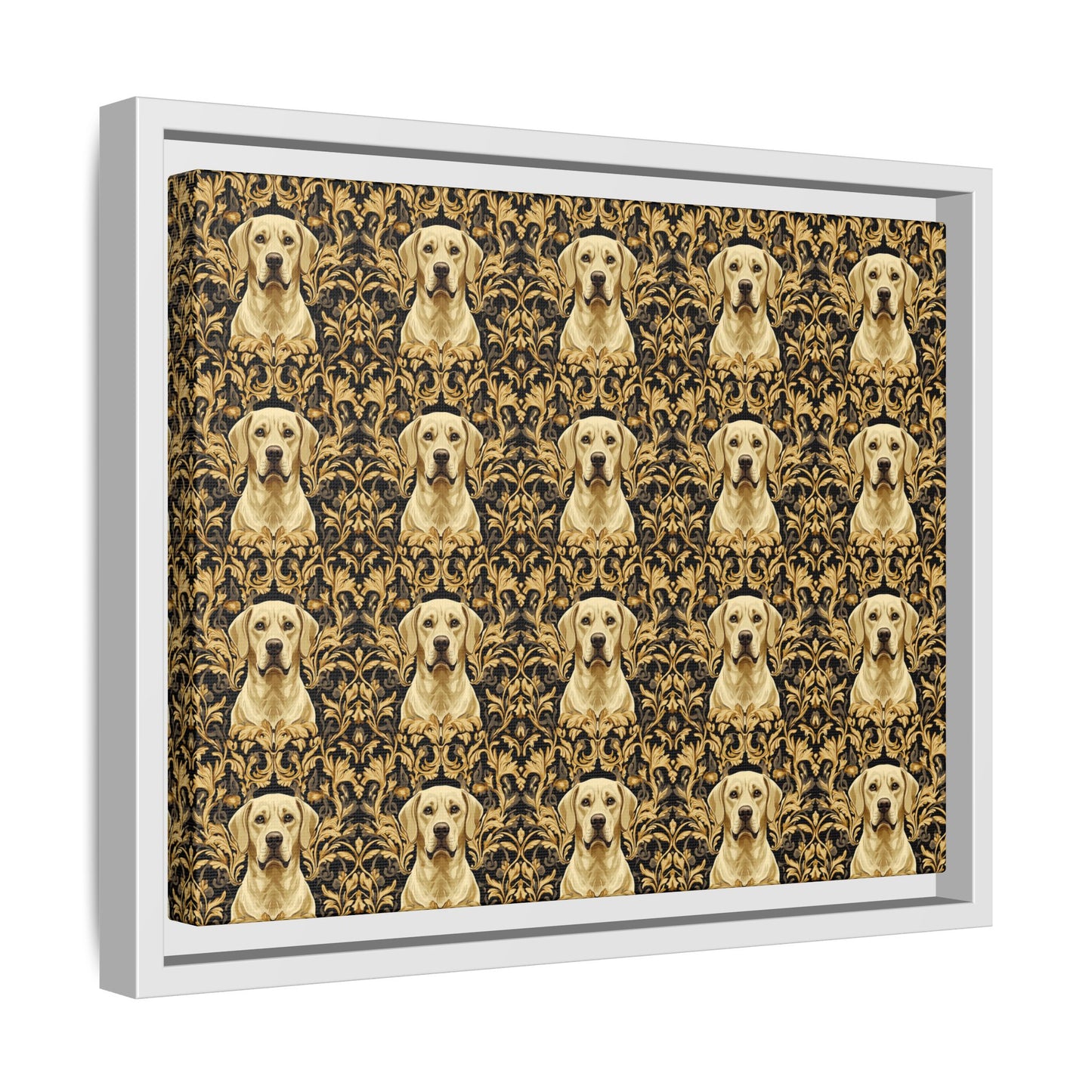 Royal Pawsitivity Labs Matte Canvas, Framed