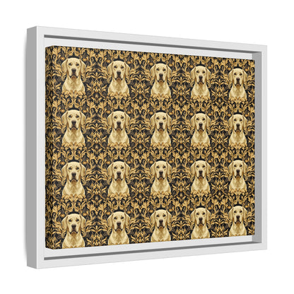 Royal Pawsitivity Labs Matte Canvas, Framed