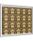 Royal Pawsitivity Labs Matte Canvas, Framed