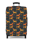 Dapper Dachshund Noir Glow Luggage Cover