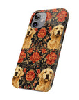 Golden Pawsatronic Tapestry Slim Phone Cases