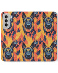 Impressionistic German Shepherds Flip Cases