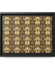 Royal Pawsitivity Labs Matte Canvas, Framed