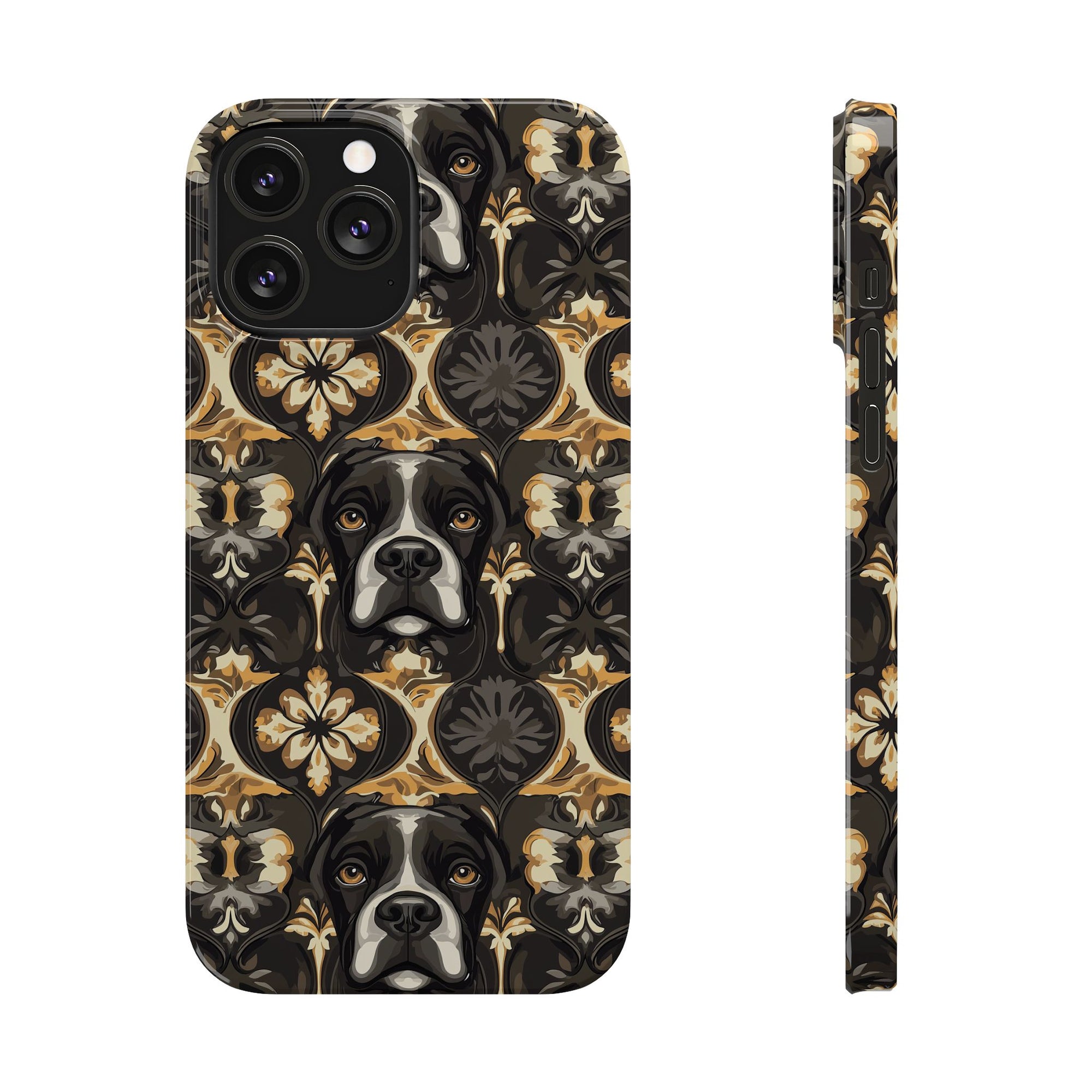 Manor Pup Boxer Royale Slim Phone Cases