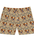 Bowtie Boxer Bliss Men's Mid-Length Swim Shorts