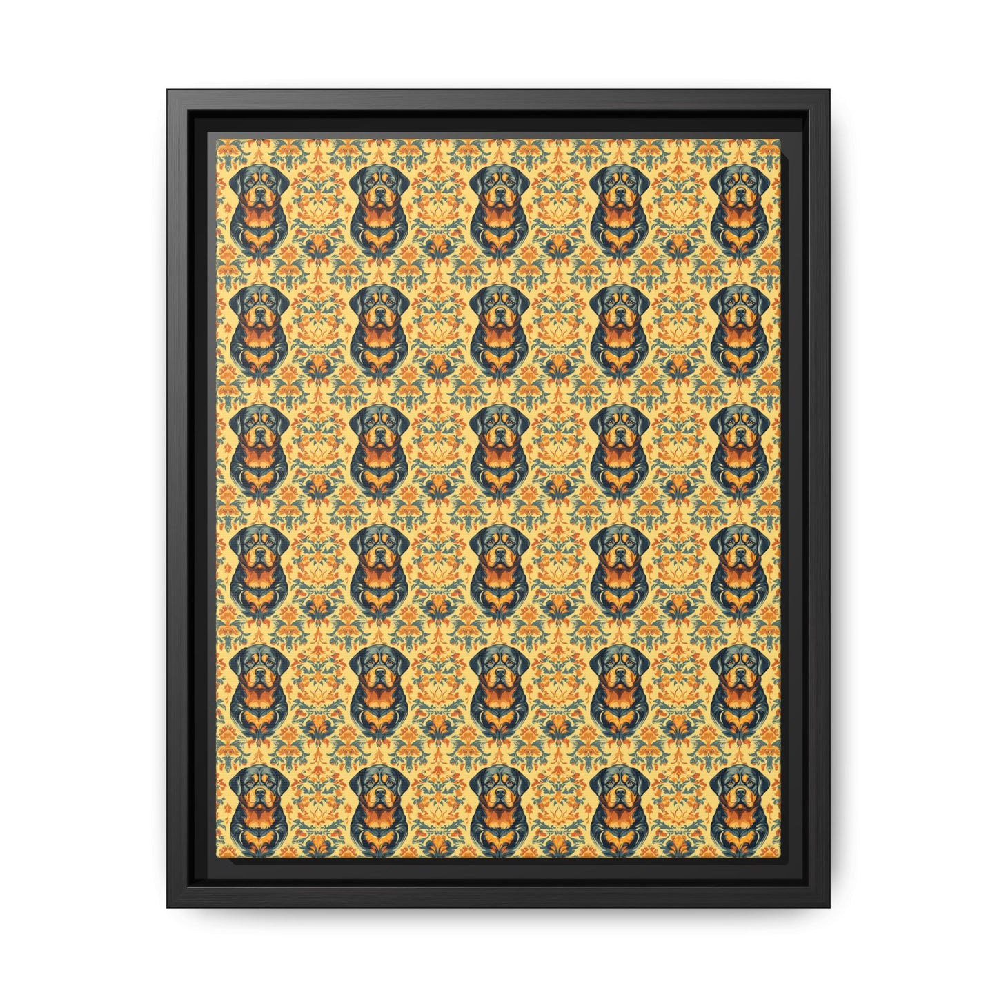 Royal Rottie Regalia Matte Canvas, Framed