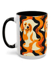 Golden Woof Abstract Glamour Accent Coffee Mug