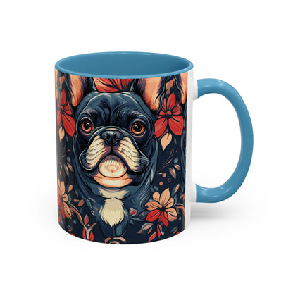 Gothic Rose Bulldog Noir Enchantment Accent Coffee Mug