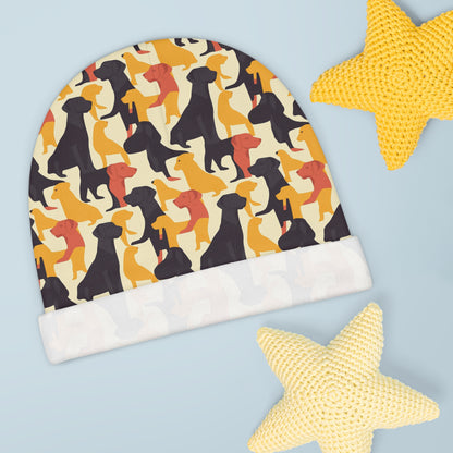 Modern Charm Labrador Chic Baby Beanie