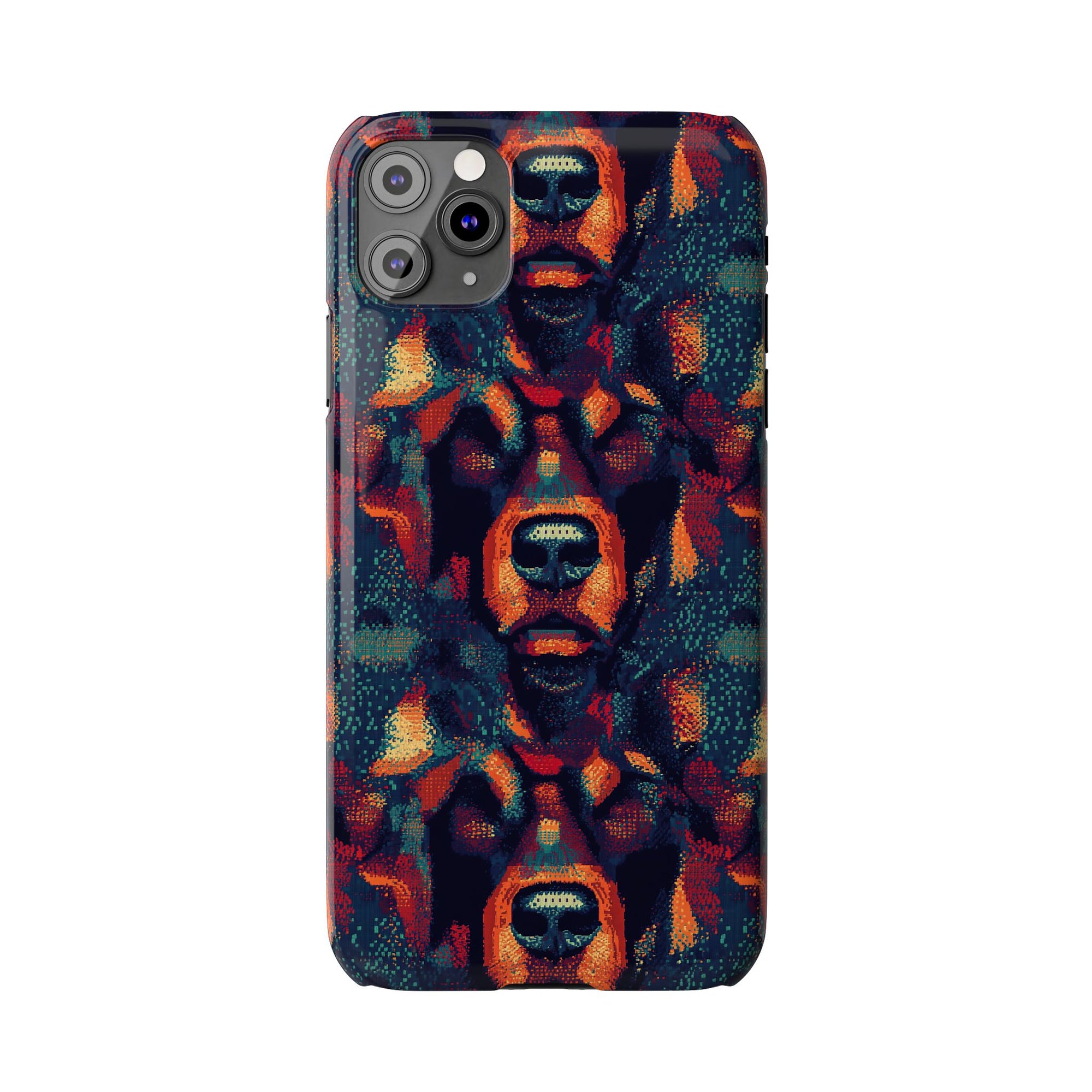 Rustic Rottie Charm Slim Phone Cases