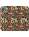 Blooming Pug Paradise Flip Cases