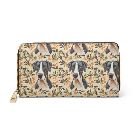 Majestic Great Dane Meadow Zipper Wallet