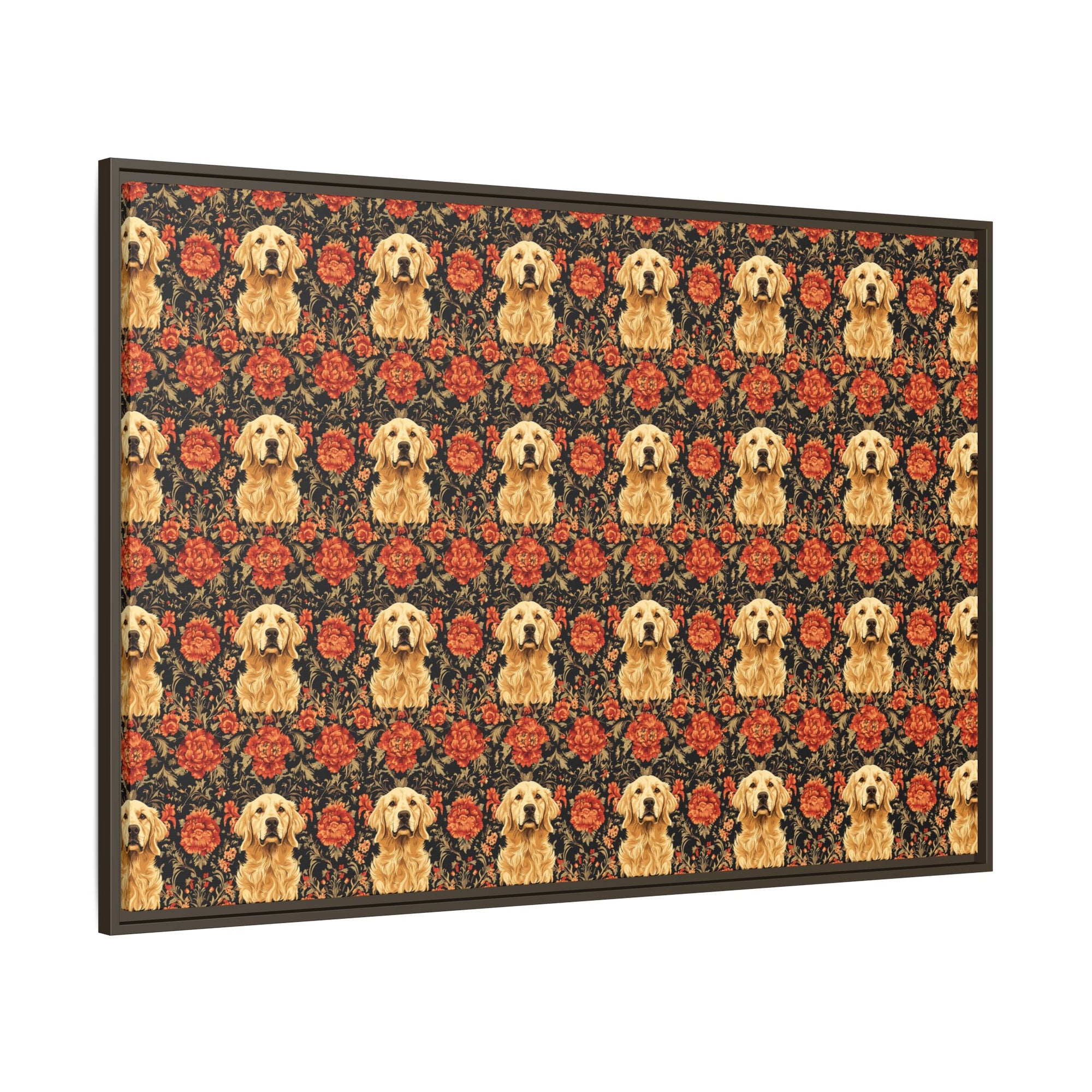 Golden Pawsatronic Tapestry Matte Canvas, Framed