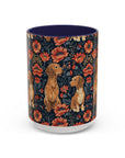 Floral Pawsome Dachsund Delight Accent Coffee Mug