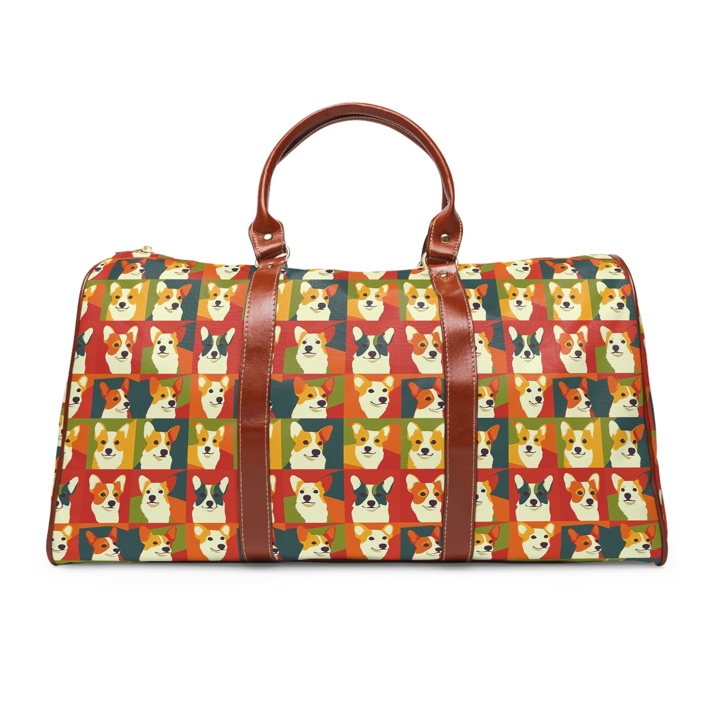 Corgi Chic Popart Pup Waterproof Travel Bag