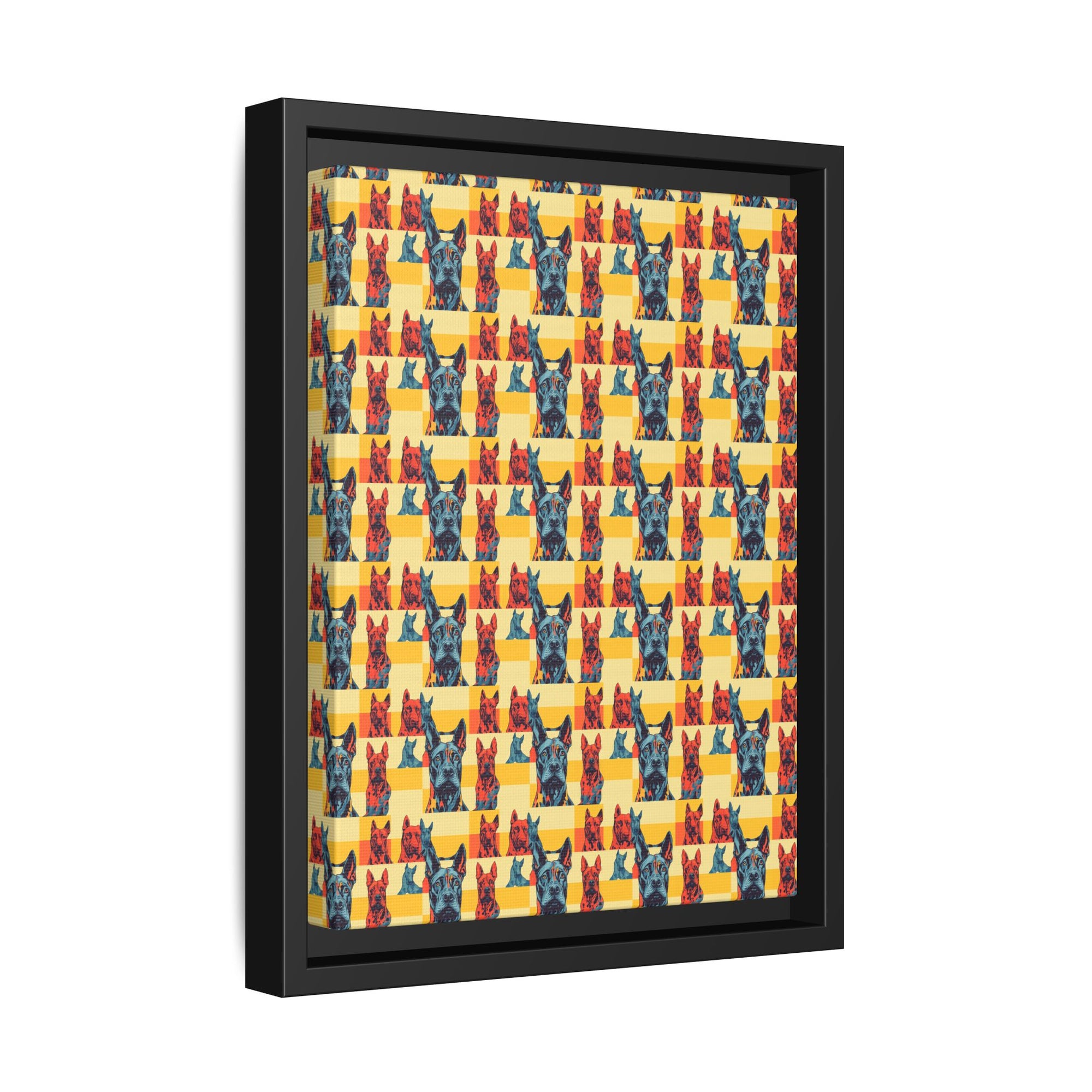 Dane-tastic Marvelous Mutt Mode Matte Canvas, Framed