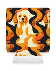 Golden Woof Abstract Glamour Can Cooler Sleeve