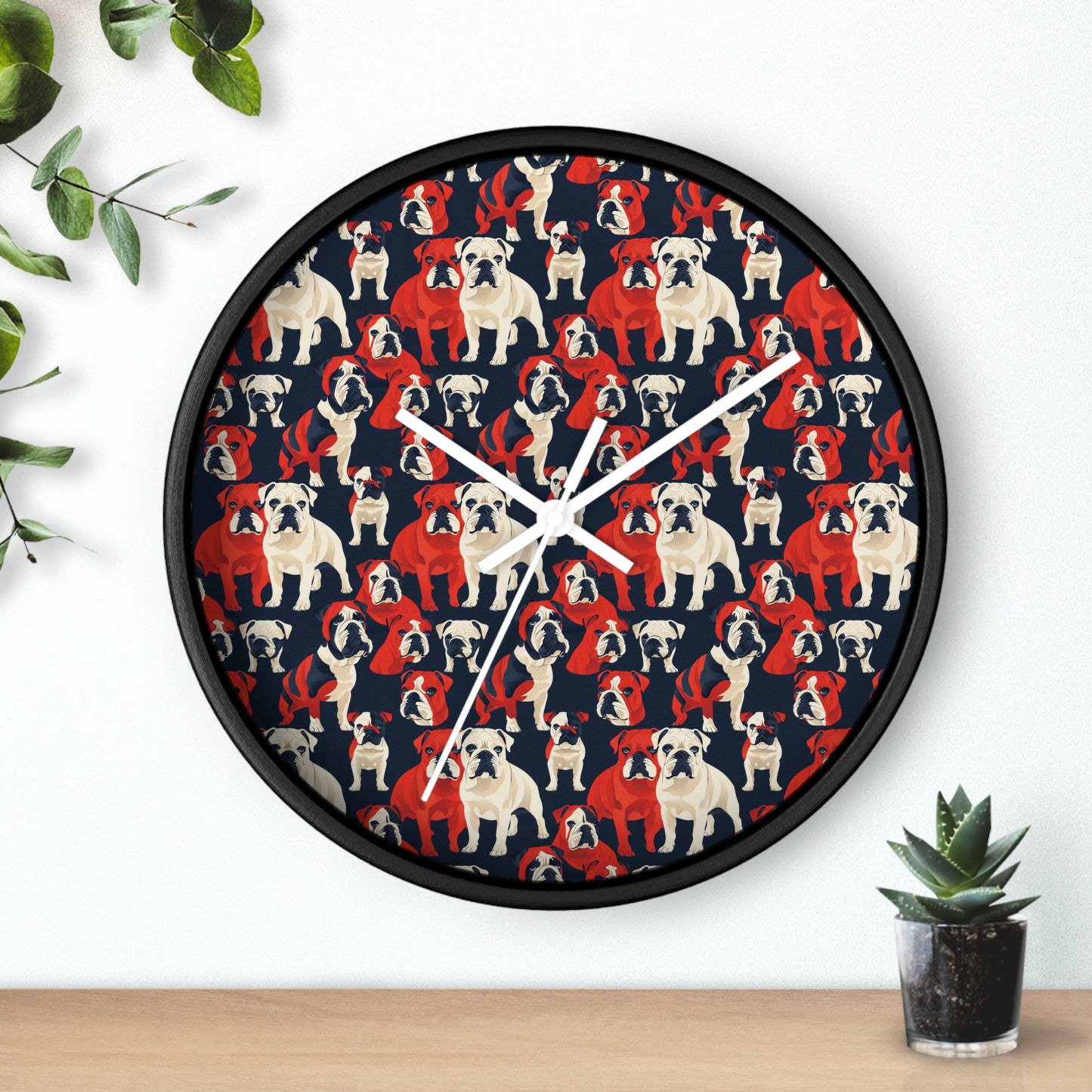 Bulldoggy Bliss Chomper Wall Clock