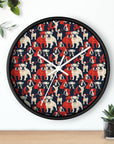 Bulldoggy Bliss Chomper Wall Clock