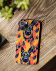 Impressionistic German Shepherds Slim Phone Cases