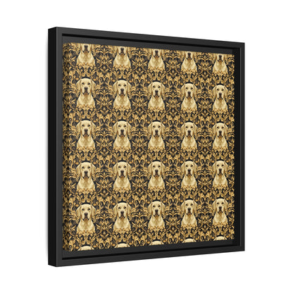 Royal Pawsitivity Labs Matte Canvas, Framed