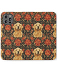 Golden Pawsatronic Tapestry Flip Cases