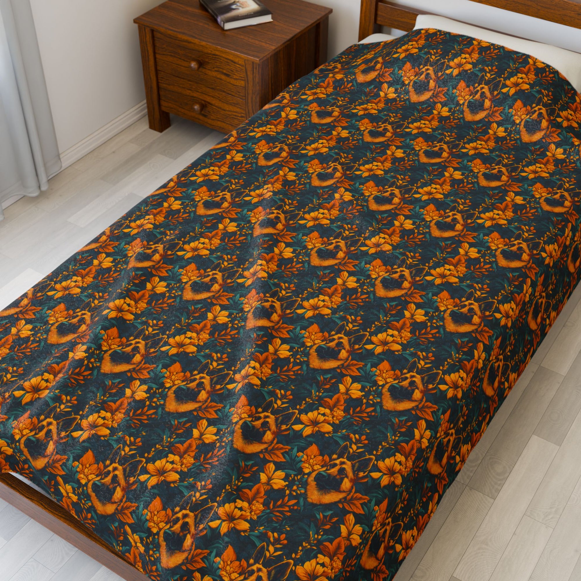 Safari Shepherd Strut Velveteen Plush Blanket