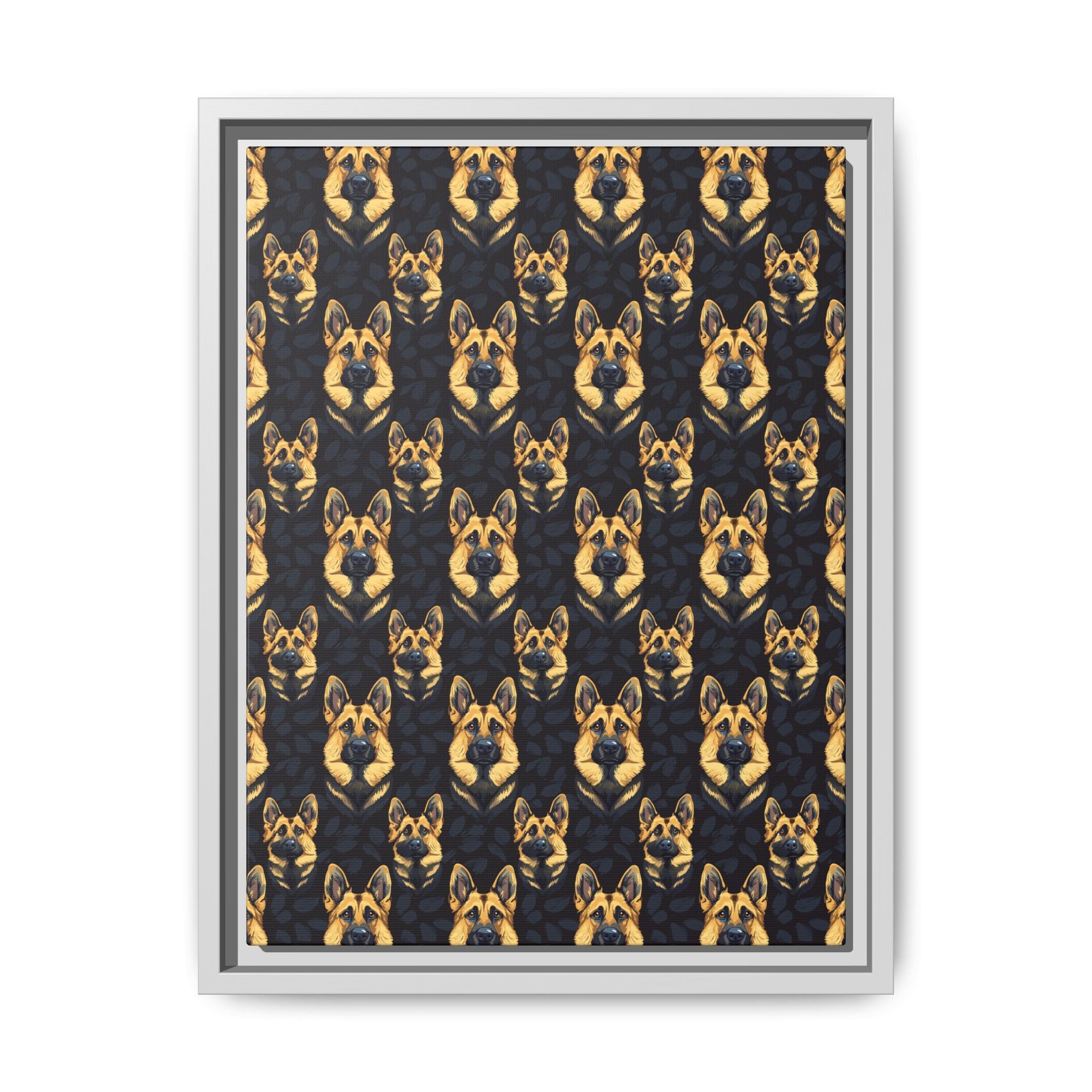 Majestic Hound Couture: German Shepherd LuxeBlend Matte Canvas, Framed