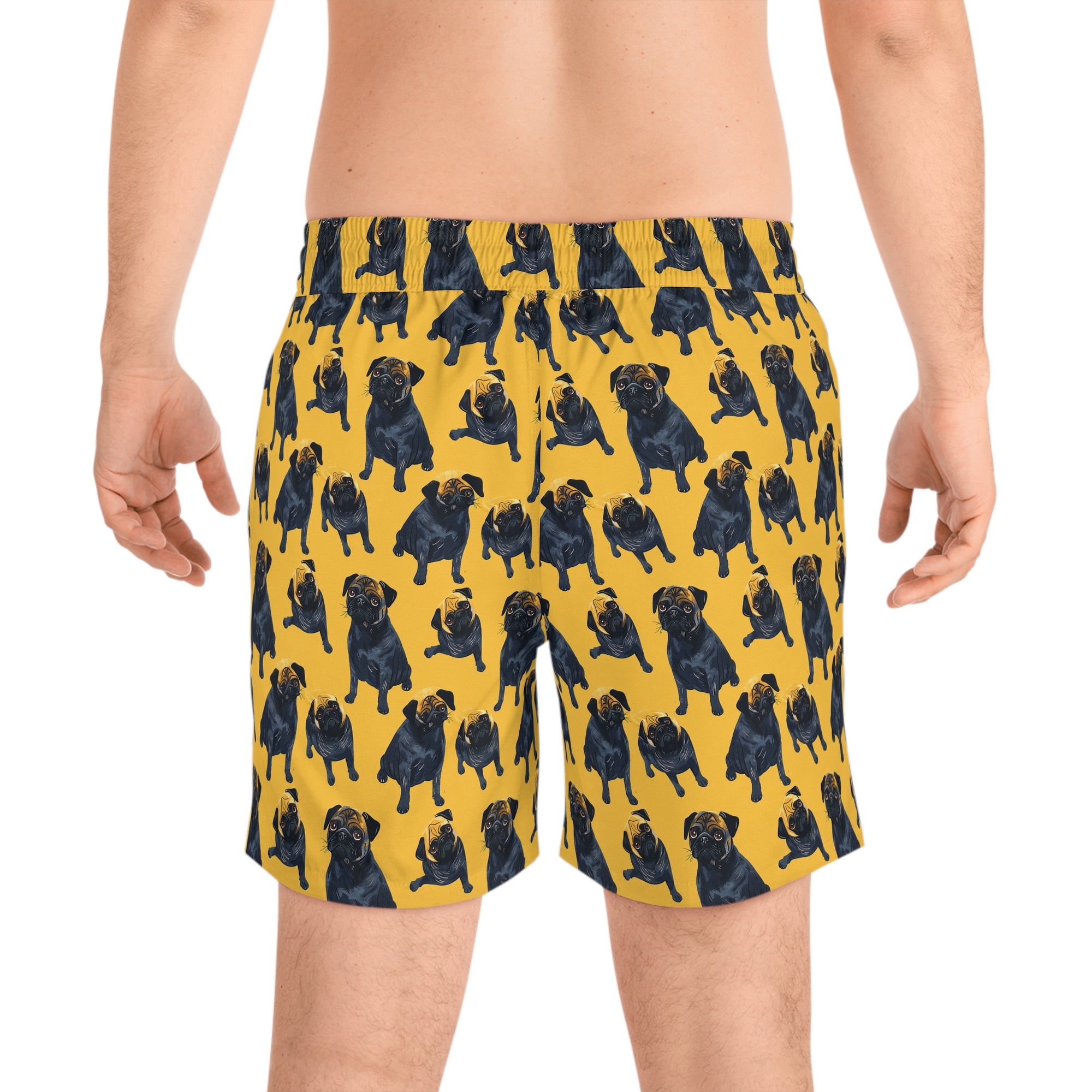 Puglet Posh Paradise Men&#39;s Mid-Length Swim Shorts