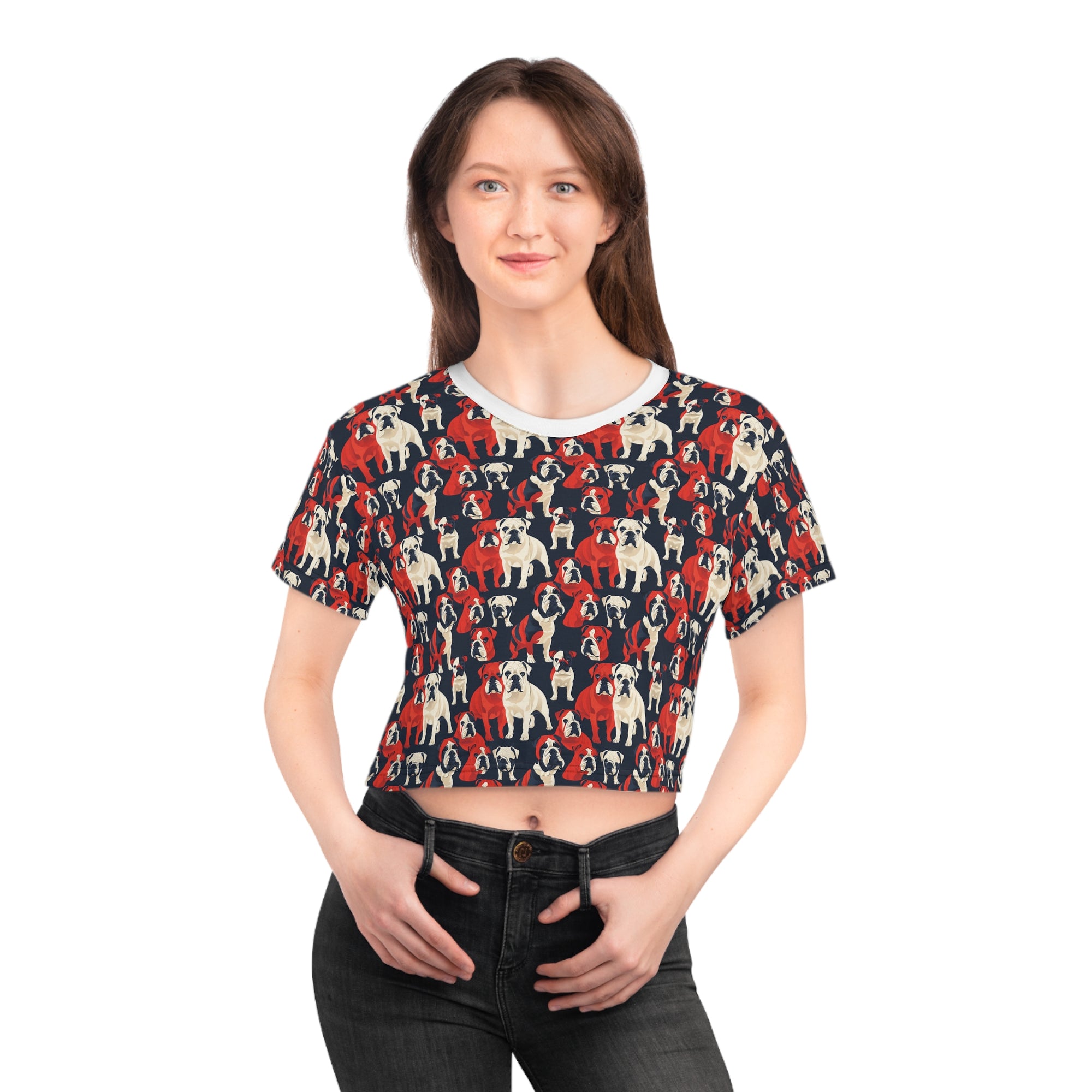 Bulldoggy Bliss Chomper Crop Tee