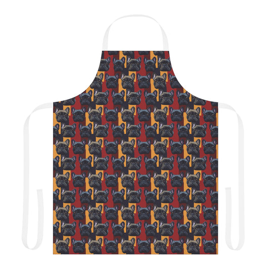 Chic Canine Checkmate - Frenchie Edition Apron