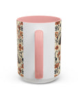 Blossoming Dachshunds Delight Accent Coffee Mug