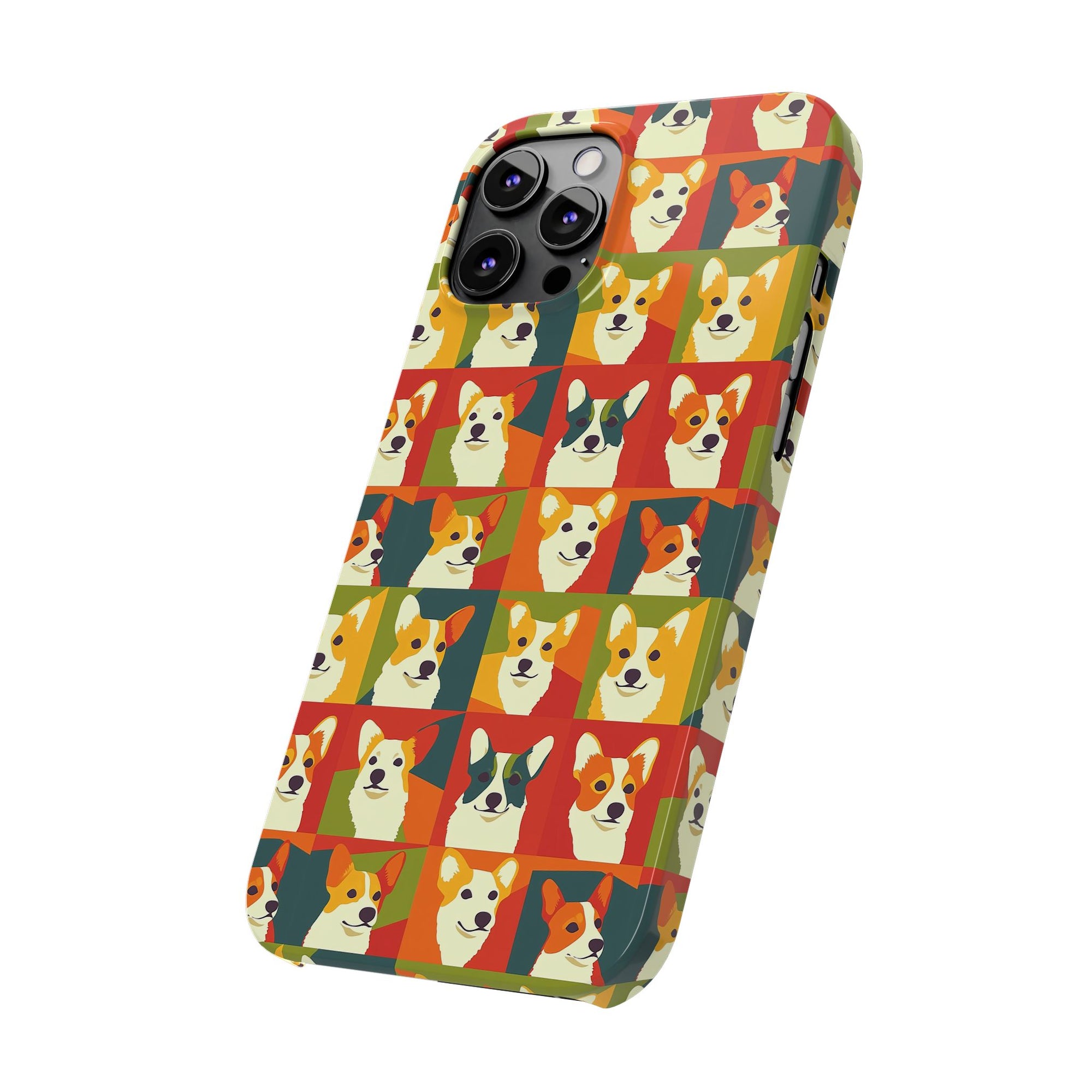 Corgi Chic Popart Pup Slim Phone Cases