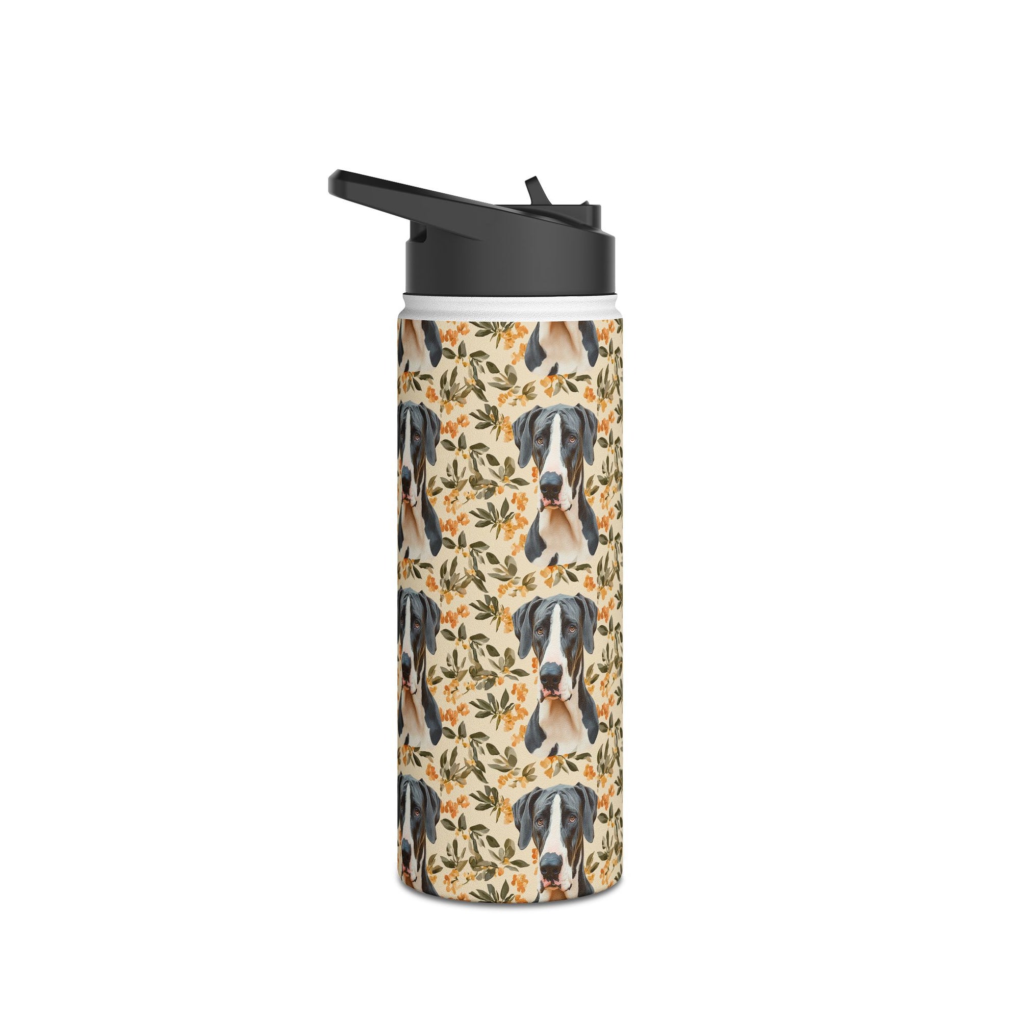 Majestic Great Dane Meadow Stainless Steel Water Bottle