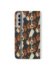 Beagle Glimmer Gaze Glamour Flip Cases