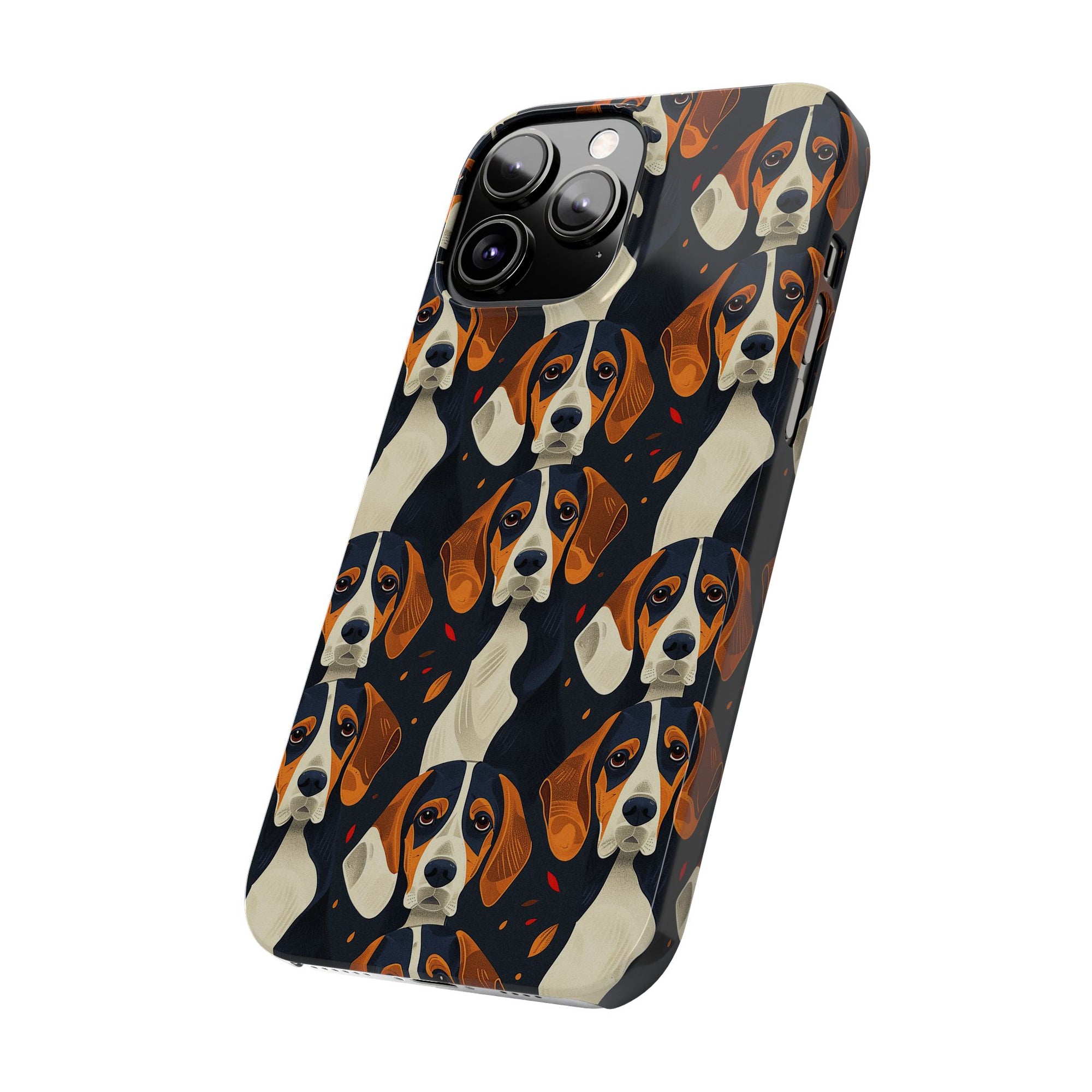 Beagle Glimmer Gaze Glamour Slim Phone Cases