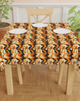 Golden Woof Abstract Glamour Tablecloth