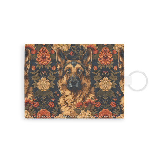 WhimsiWooly Shepherd Spritz Leather Card Holder