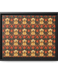 Golden Pawsatronic Tapestry Matte Canvas, Framed