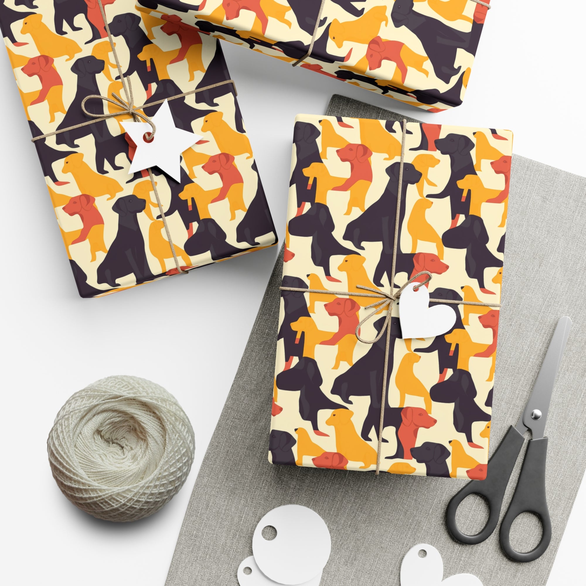 Modern Charm Labrador Chic Gift Wrap Papers