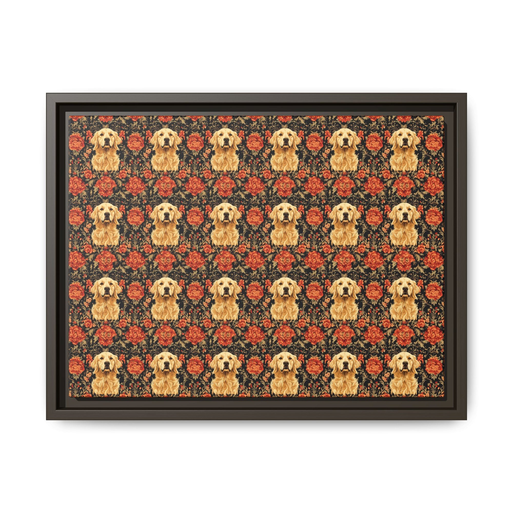 Golden Pawsatronic Tapestry Matte Canvas, Framed