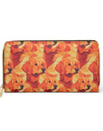 Golden Glamour Paws Zipper Wallet