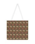 Blooming Pug Paradise Shoulder Tote Bag